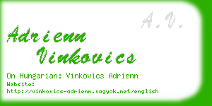 adrienn vinkovics business card